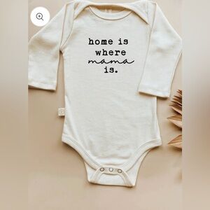 Home is Where Mama Is - Long sleeve Organic Cotton Bodysuit